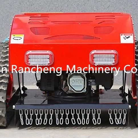 Crawler-type vierwielige hybride grasmaaier met afstandsbediening (benzinemotor + elektromotor)