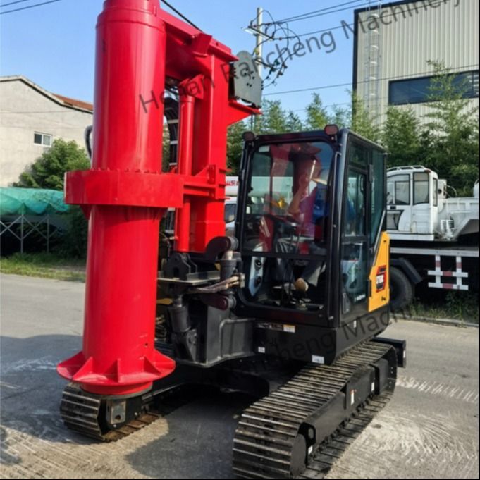 RCQ-10C Hydraulische mini-stapelboormachine 10m diepte met 36 kW Kubota-motor Sany SY60C graafmachine chassis