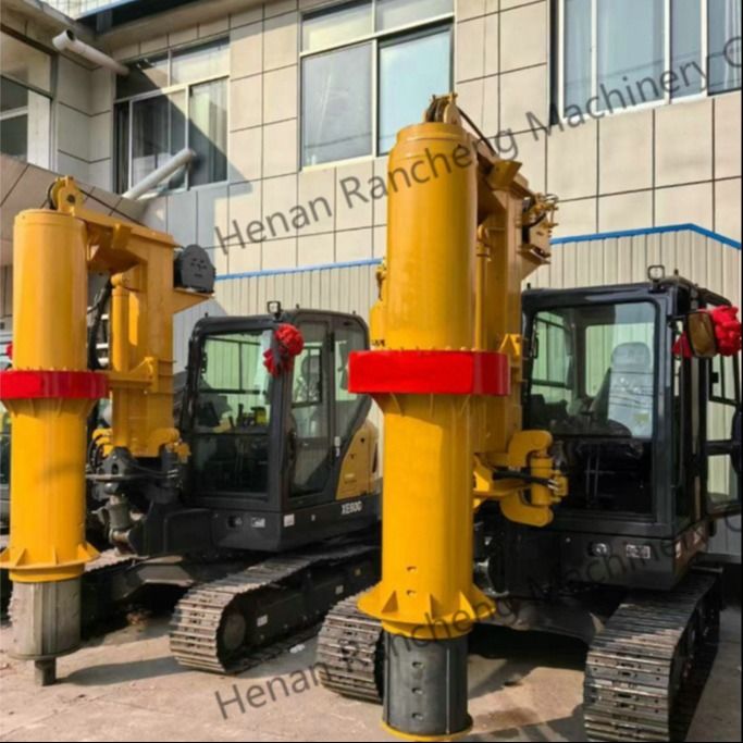 RCQ-10C Hydraulische mini-stapelboormachine 10m diepte met 36 kW Kubota-motor Sany SY60C graafmachine chassis