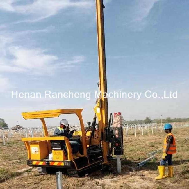 Solar Pile Driver RCH530D Voor 70 kW Dieselmotor Min Stroomsnelheid van Hydraulisch Systeem