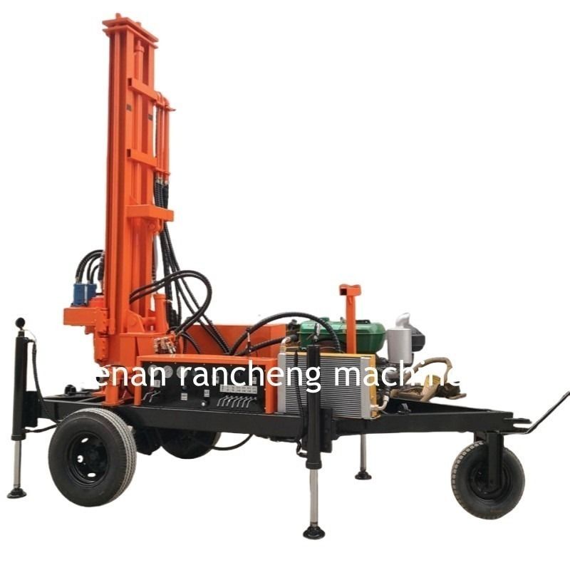 150-meter mobiele waterput boorput boormachine aangedreven door 32 pk diesel motor