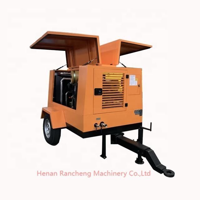 1400 kg draagbare diesel schroef luchtcompressor 55 kW voor een enkele compressie fase