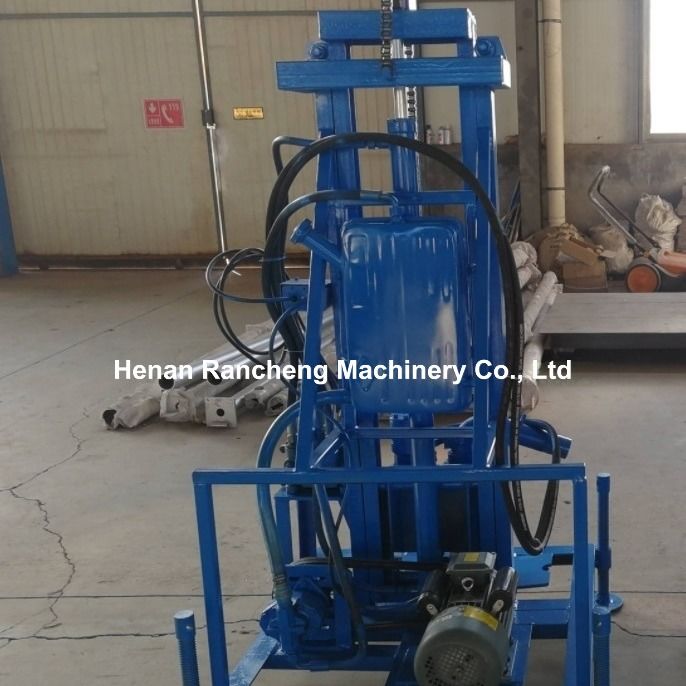 100 m diep elektrisch draagbaar waterputborrig met 22 pk motor 40 kg maximale belasting