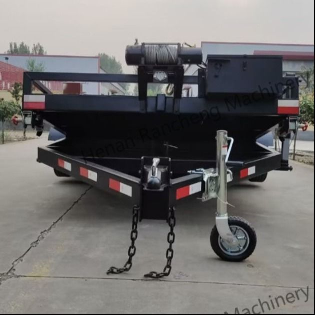 5t 5m*2,2m platform vrachtwagen half aanhangwagen as voor vrachtvervoer
