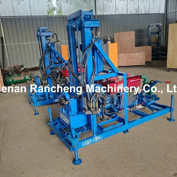 150m DTH Hydraulische waterput boormachine Draagbare pneumatische aanhangwagen Gemonteerde boormachine
