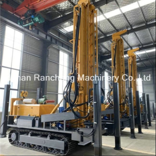 Crawler gemonteerd DTH boorplatform 500m Dieselmotor Waterput boorplatform Boorgatmachines Luchtboormachine