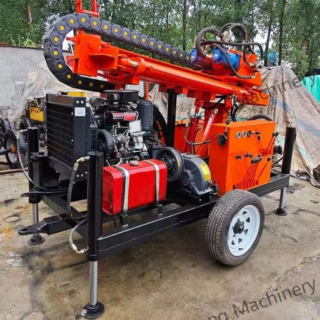 Volledig Hydraulisch Wielen Type Diesel Water Well Boringhole RCS200W Kleine boormachine Te koop