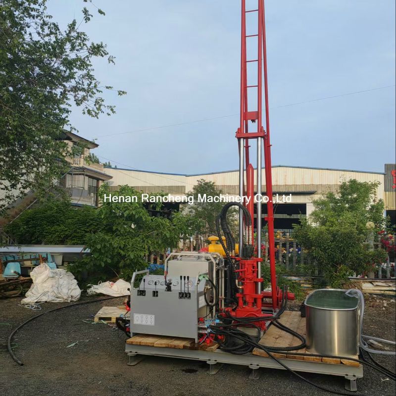 100-240 RPM Lier nominale rotatiesnelheid Small Core Drilling Rig 96L/Min Hydraulisch systeem Nominale stroom