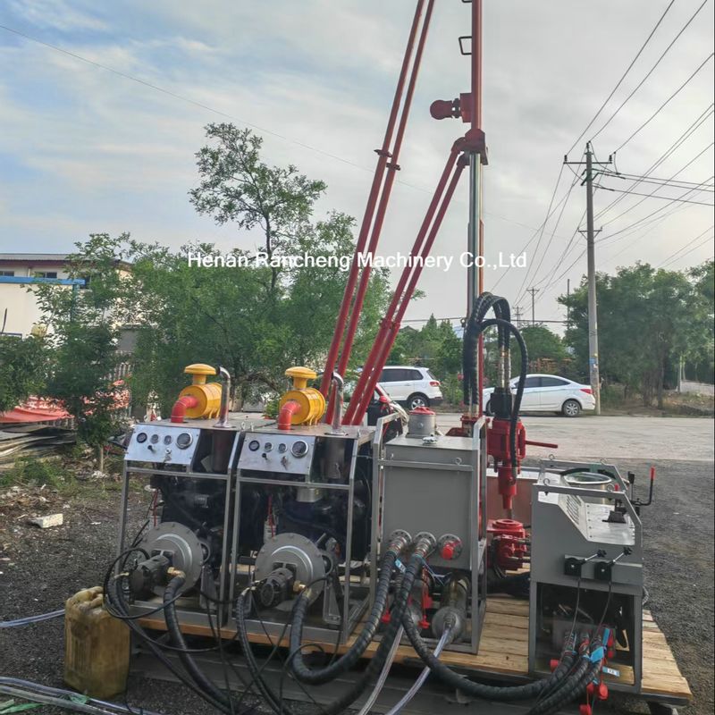 100-240 RPM Lier nominale rotatiesnelheid Small Core Drilling Rig 96L/Min Hydraulisch systeem Nominale stroom