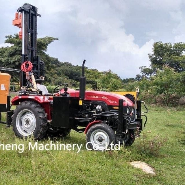 Tractor Diesel motor aangedreven 200m diep boorgat boormachine voor waterputten