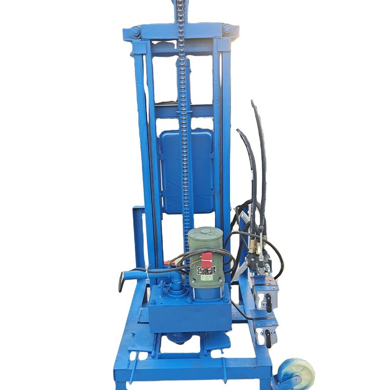 100 m diep elektrisch draagbaar waterputborrig met 22 pk motor 40 kg maximale belasting