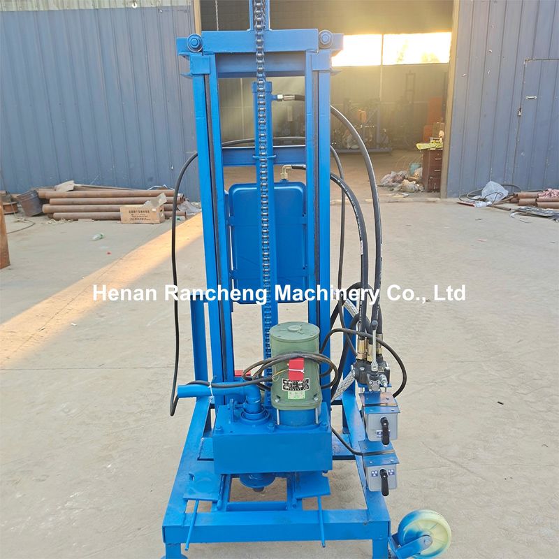 100 m diep elektrisch draagbaar waterputborrig met 22 pk motor 40 kg maximale belasting