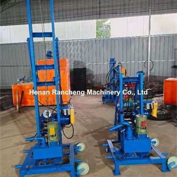 100 m diep elektrisch draagbaar waterputborrig met 22 pk motor 40 kg maximale belasting