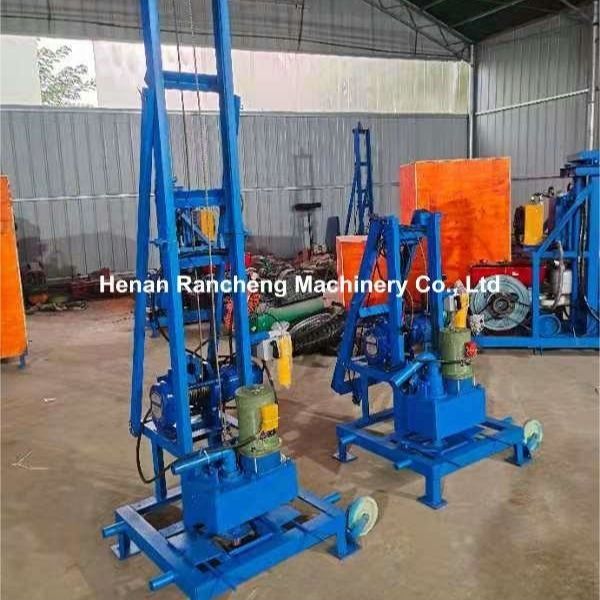 100 m diep elektrisch draagbaar waterputborrig met 22 pk motor 40 kg maximale belasting