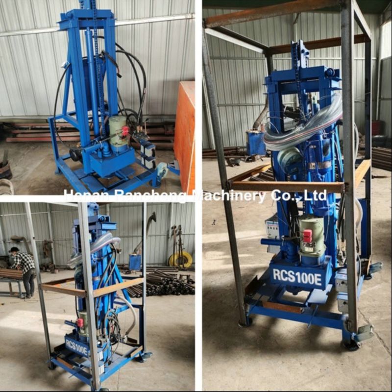 100 m diep elektrisch draagbaar waterputborrig met 22 pk motor 40 kg maximale belasting