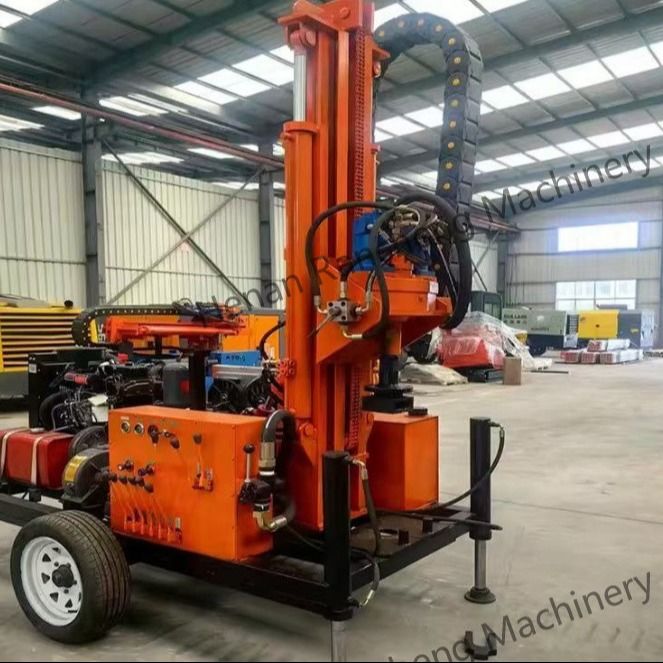 Volledig Hydraulisch Wielen Type Diesel Water Well Boringhole RCS200W Kleine boormachine Te koop