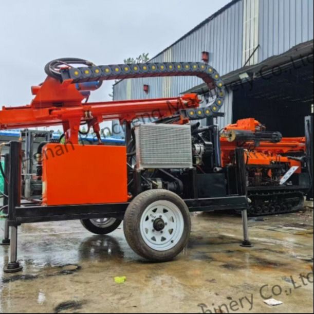 Volledig Hydraulisch Wielen Type Diesel Water Well Boringhole RCS200W Kleine boormachine Te koop