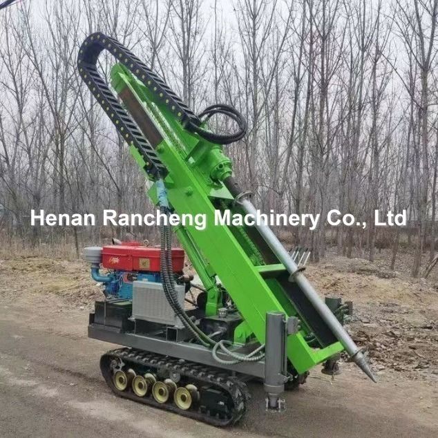 RCKM-30s Kleine Hydraulische Heipaalmachine Uitgerust Met 28PK Benzinemotor Voor Zonnepaalinstallatie Efficiënt En Nauwkeurig
