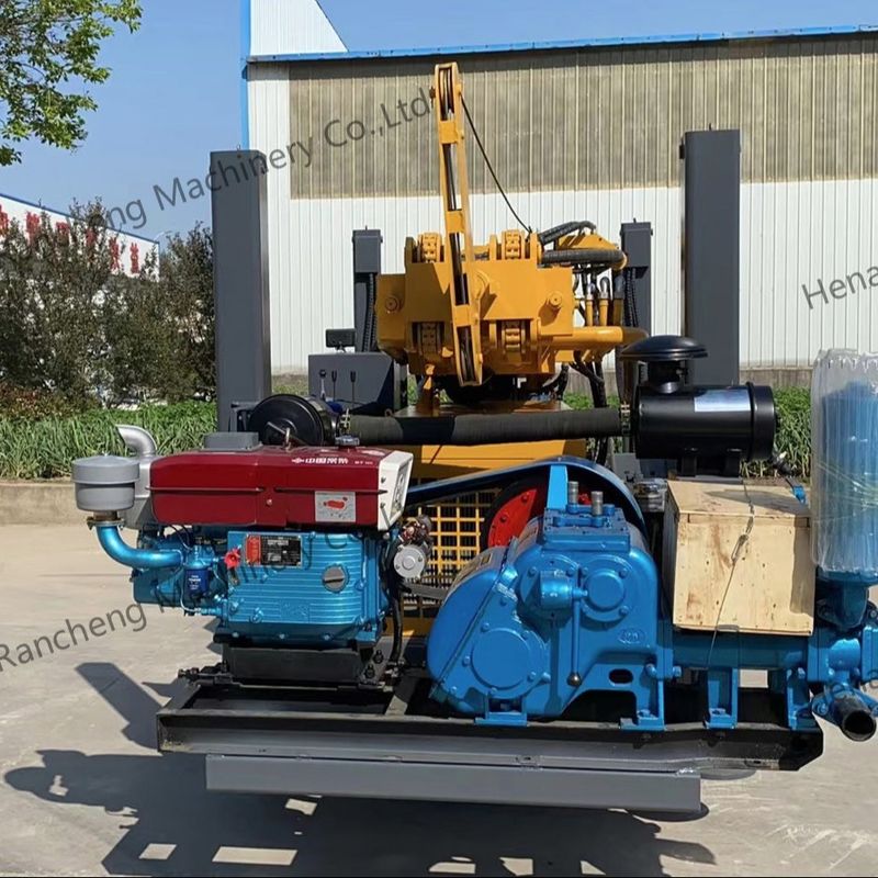 Diepboorgat DTH-boorinstallatie 350m diepte waterputmachine volledig hydraulische bediening