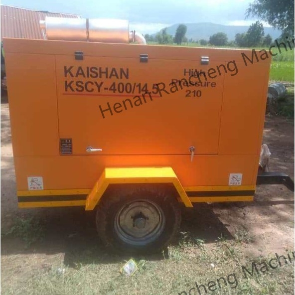 KSCY-400/14.5K 400cfm Diesel Draagbare schroef luchtcompressor met Cummins motor