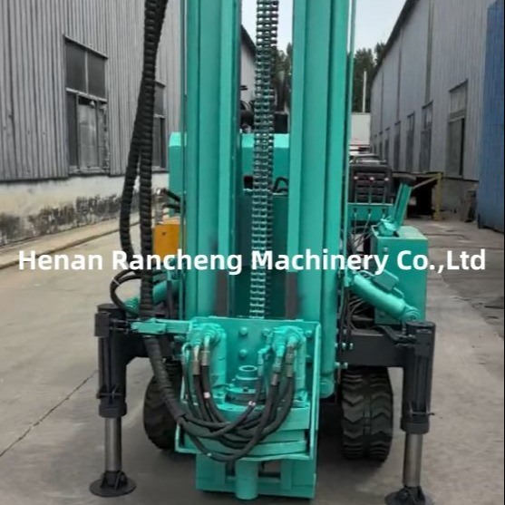 Rubber Tracks Type Mining Kleine Hydraulische Pile Driver Crawler Down Het gat boren rig