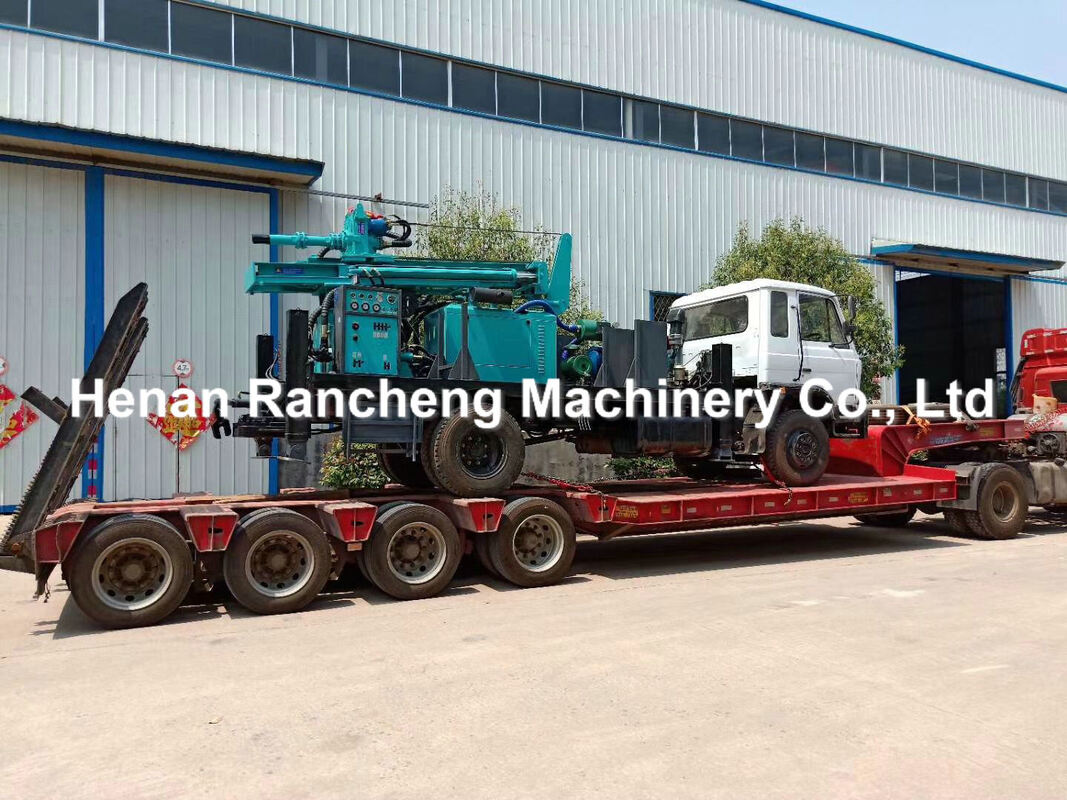 300m diepte vrachtwagen gemonteerd waterput boorplatform 80km/h 266HP lading voertuig motor