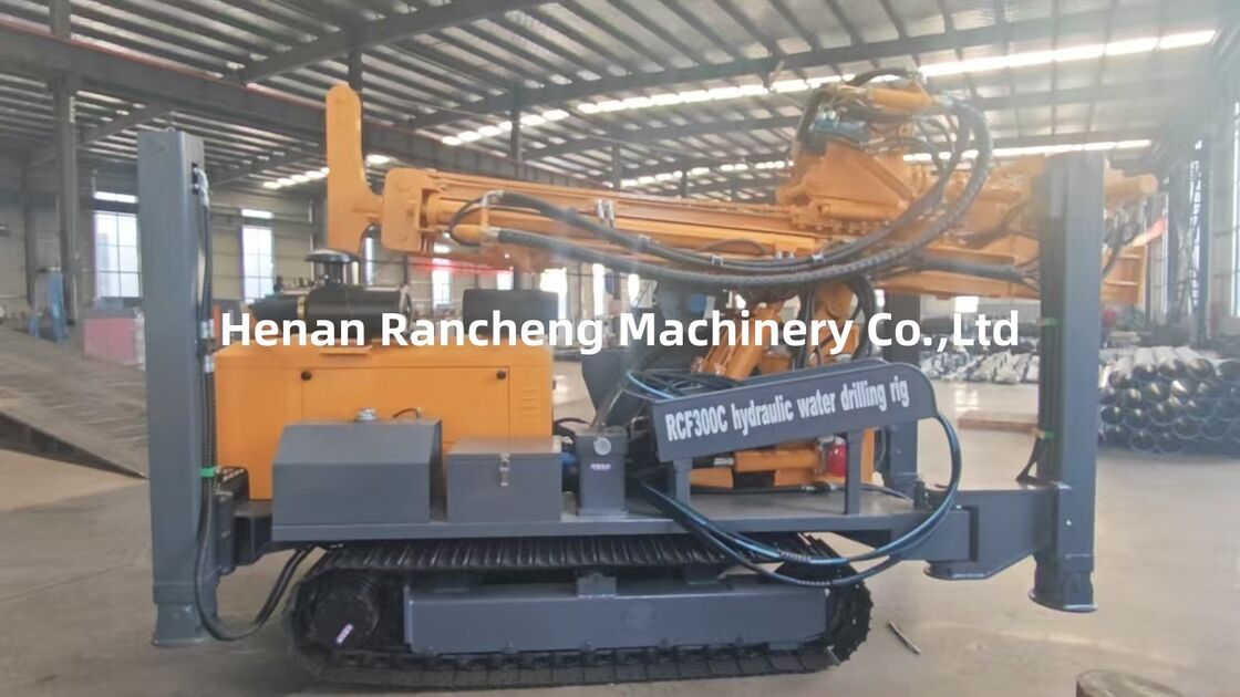 300m Boordiepte Waterput Crawler Type Boormachine 85KW Yuchai Motor