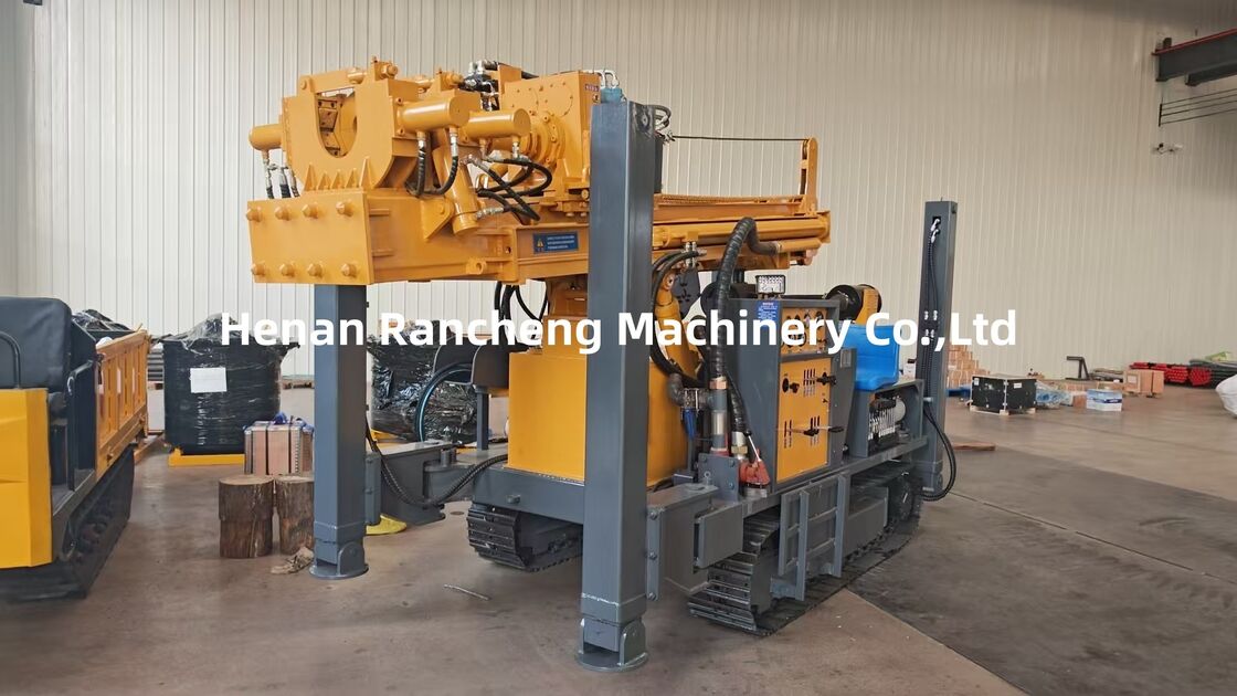 300m Boordiepte Waterput Crawler Type Boormachine 85KW Yuchai Motor