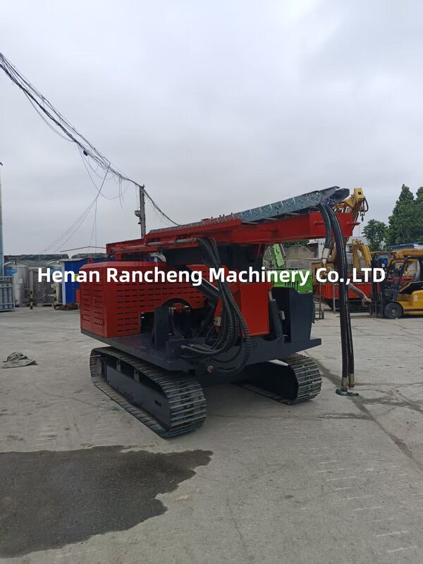 85KW Engine Solar Pile Driving Machine with 350mm Drilling Dia and 6m Piling Height