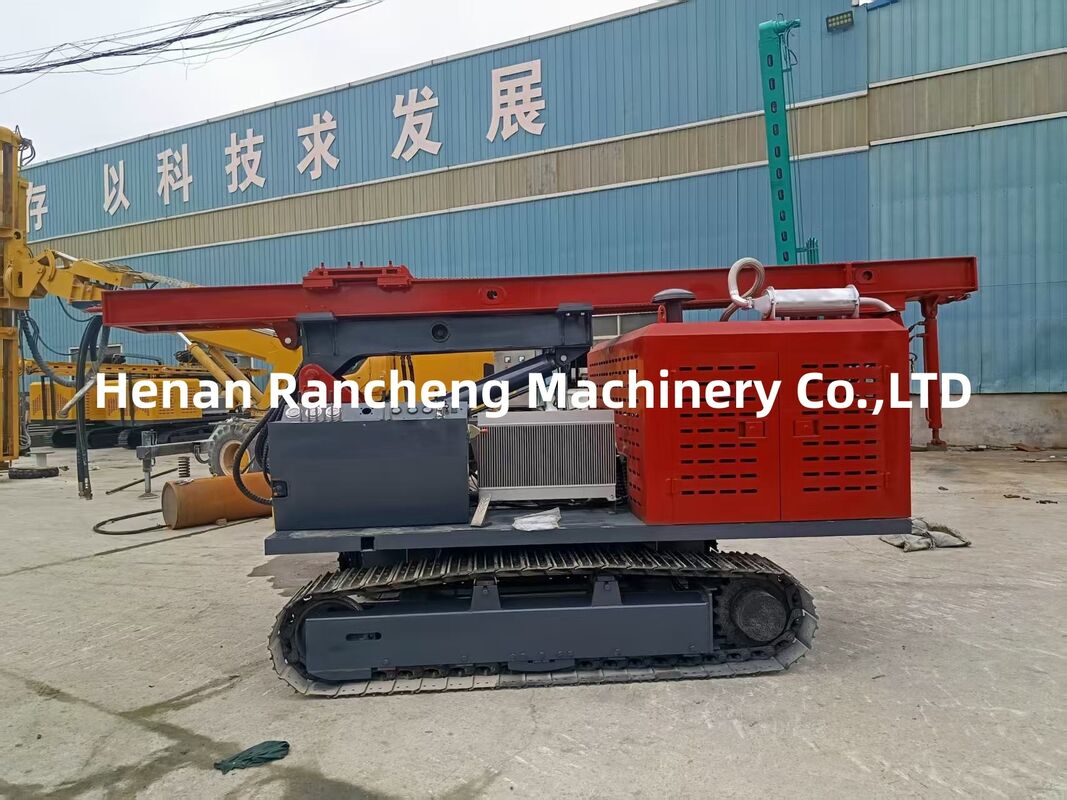 85KW Engine Solar Pile Driving Machine with 350mm Drilling Dia and 6m Piling Height