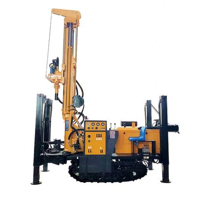 200m Crawler gemonteerde pneumatische waterput boremachine 58 kW dieselmotor