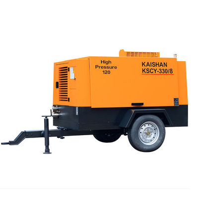 9. 2m3 / min Capaciteit Boorluchtcompressor Yuchai 88KW 8bar Werkdruk
