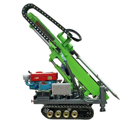 Rubber Crawler gemonteerde zonne-pylenchauffeur 25 pk Dieselmotor 30m Piling diepte