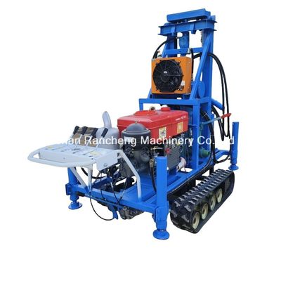 Rubber Crawler gemonteerde draagbare waterput boremachine 150m Diepte 50mm Boor Dia