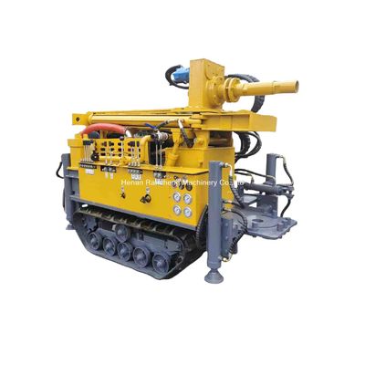 Mini Draagbare Crawler Water Well Boring Rig Machine met modderpomp en luchtcompressor