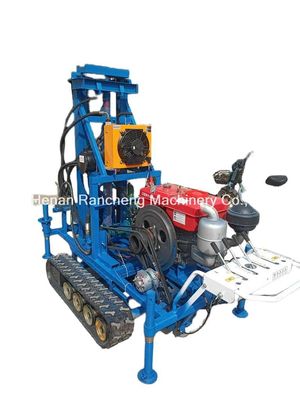 Eenvoudige werking RCS200C Rubber Crawler Draagbare boormachine met 150m diepte 450mm diameter