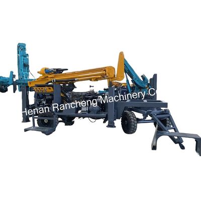Vierwiel aanhangwagen gemonteerd boorgat boormachine 220m diepte 65KW motor