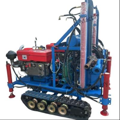 Hydraulische crawler gemonteerd 160m boorgat boorputten waterput boorrig machine met 35HP motor