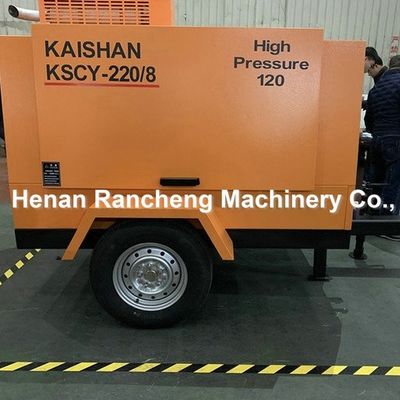 KSCY220/8 luchtcompressor 75 pk Dieselmotor schroef draagbare luchtcompressoren