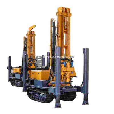 180m diepte Crawler Hard Rock Water Well Drilling Rig Met 55KW motor