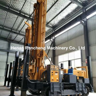 800m diepte crawler pneumatische waterput boormachine met luchtcompressor of modderpomp