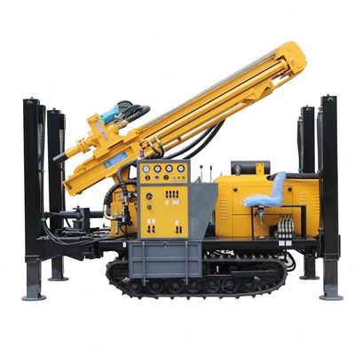 Rubber Crawler Hydraulische DTH-boormachine 200 m Machine met BW250 modderpomp