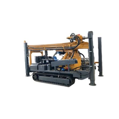 Hydraulische boorbuis diepte 400m boormachine voor het boren in harde rotsen rubberen kruiper waterput boormachine