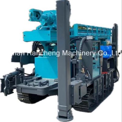 350m Hard Rock Crawler Water Well Drilling Rig Machine 91KW Diesel motor