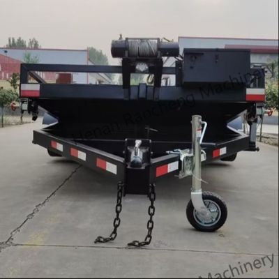 5t 5m*2,2m Platform Truck Semi-trailer Achsel Dubbelas Elektrische rem