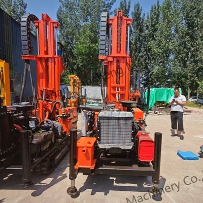 200 m Dth modderboortrailer gemonteerd waterboorapparaat met 45 kW diesel