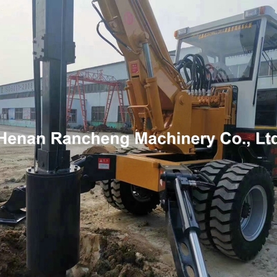 Volledig hydraulische RCQ-10W heipaalmachine - 10m diepte met 40km/u rijsnelheid