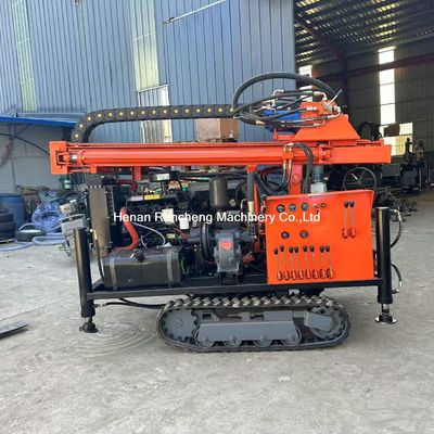 200m portable crawler mounted small water well rock drilling rig multi-function water well drilling rig borehole machine