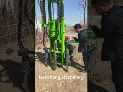 Rubber Crawler gemonteerde zonne-pylenchauffeur 25 pk Dieselmotor 30m Piling diepte