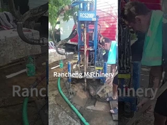 Maximale diepte 150m RCS200C Rubber Crawler Small Water Well Drilling Rig Machine